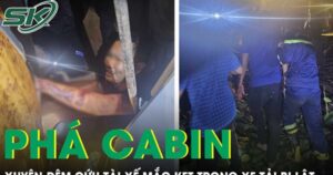 Hàng chục chiến sĩ công an xuyên đêm phá cabin cứu tài xế bị mắc kẹt trong chiếc xe bị lật