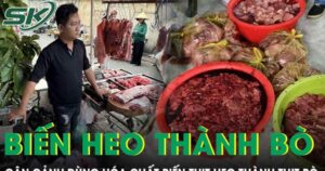 Cận cảnh quy trình dùng hóa chất ‘biến’ 65 tấn thịt heo thành thịt bò ở TP.HCM