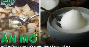 Thực hư việc ăn mỡ trộn cơm để trẻ tăng cân