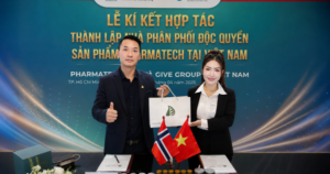 PHARMATECH AS hợp tác chiến lược với GIVE GROUP VIỆT NAM – mở ra giai đoạn phát triển mới