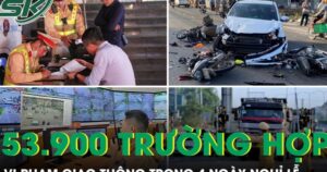 Xử lý hơn 53.900 trường hợp vi phạm giao thông trong 4 ngày nghỉ lễ