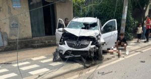 Ô tô tông xe máy, hai vợ chồng thương vong