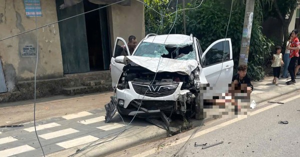 Ô tô tông xe máy, hai vợ chồng thương vong
