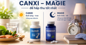 Canxi và magie nên uống lúc nào để phát huy tối đa hiệu quả?