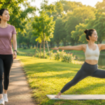 Mẹo kết hợp đi bộ với yoga giúp giảm mỡ và trẻ lâu