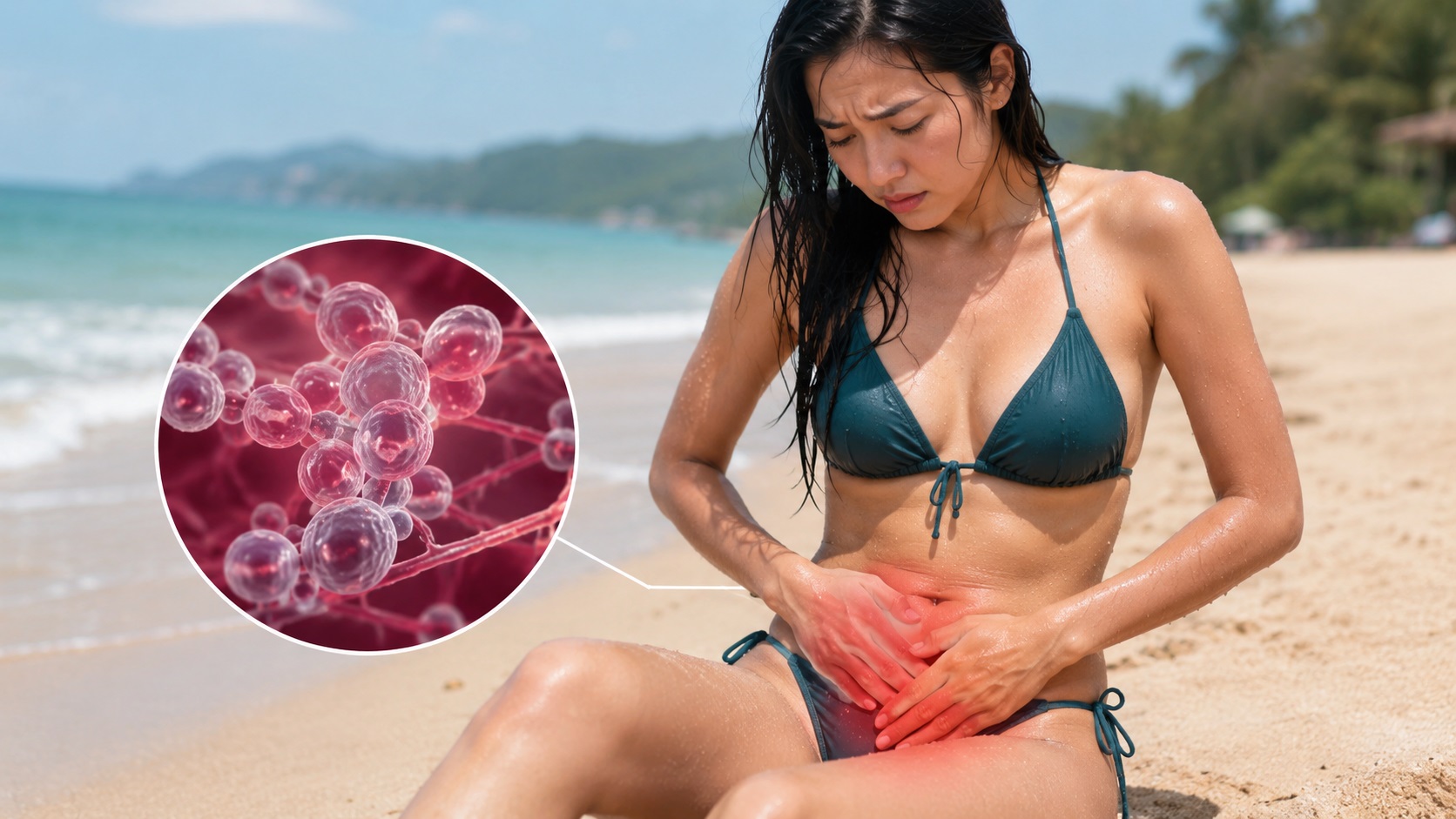 Sai lầm khi đi biển khiến viêm âm đạo do nấm tái phát nhiều lần- Ảnh 1.