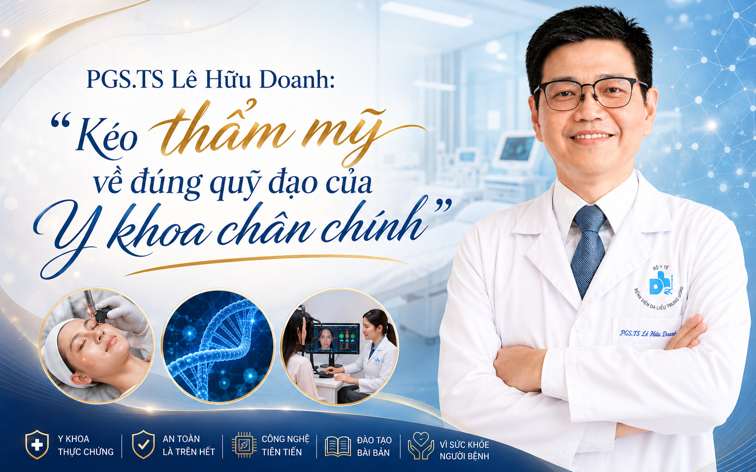 PGS.TS Lê Hữu Doanh: ‘Kéo thẩm mỹ về đúng quỹ đạo của Y khoa chân chính’
