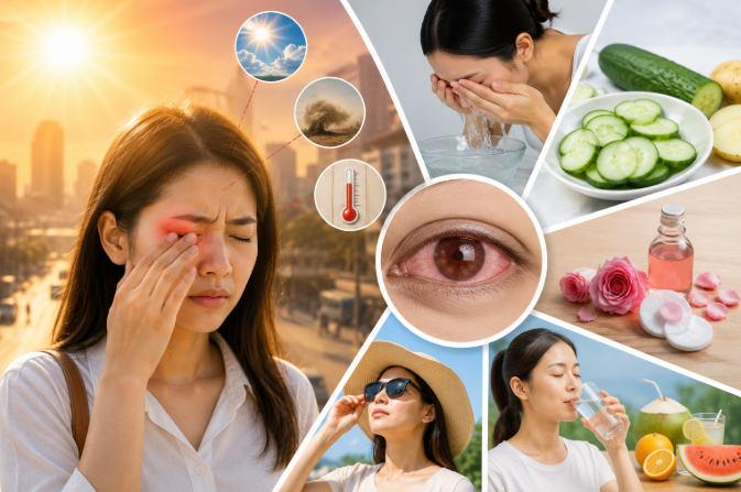 Nắng nóng gây hại mắt thế nào? 5 cách bảo vệ mắt trong mùa hè- Ảnh 1.