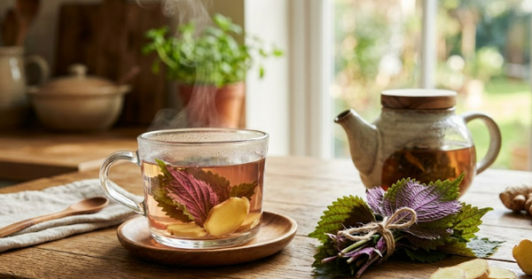 Từ lá tía tô quen thuộc, làm 4 thức uống thanh mát cho ngày hè