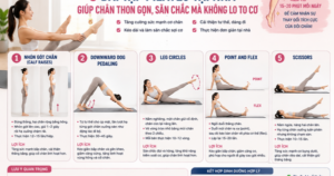 5 bài tập Pilates tại nhà giúp chân săn chắc mà không lo to cơ