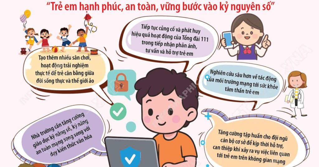 Những giải pháp bảo vệ trẻ em trên môi trường mạng