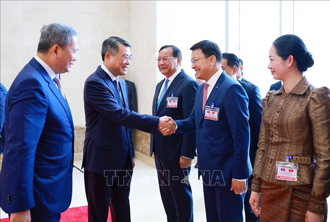 Thủ tướng Lê Minh Hưng chủ trì lễ đón chính thức Thủ tướng Campuchia- Ảnh 7.