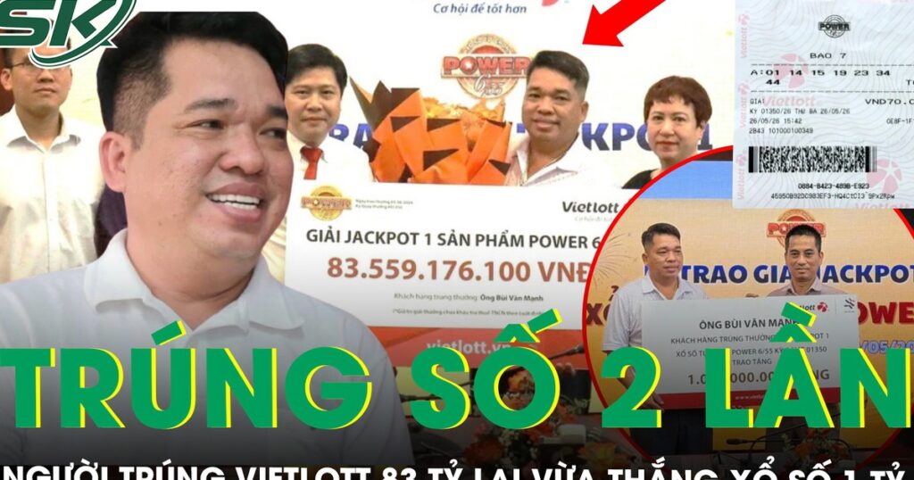 Vừa trúng 83 tỷ đồng Vietlott, người đàn ông TPHCM lại thắng xổ số thêm gần 1 tỷ đồng