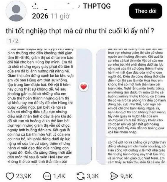 Quảng Ninh: Kỷ luật 3 cán bộ sau phản ánh 'giám thị gợi ý thí sinh cho bạn xem bài thi'- Ảnh 1.